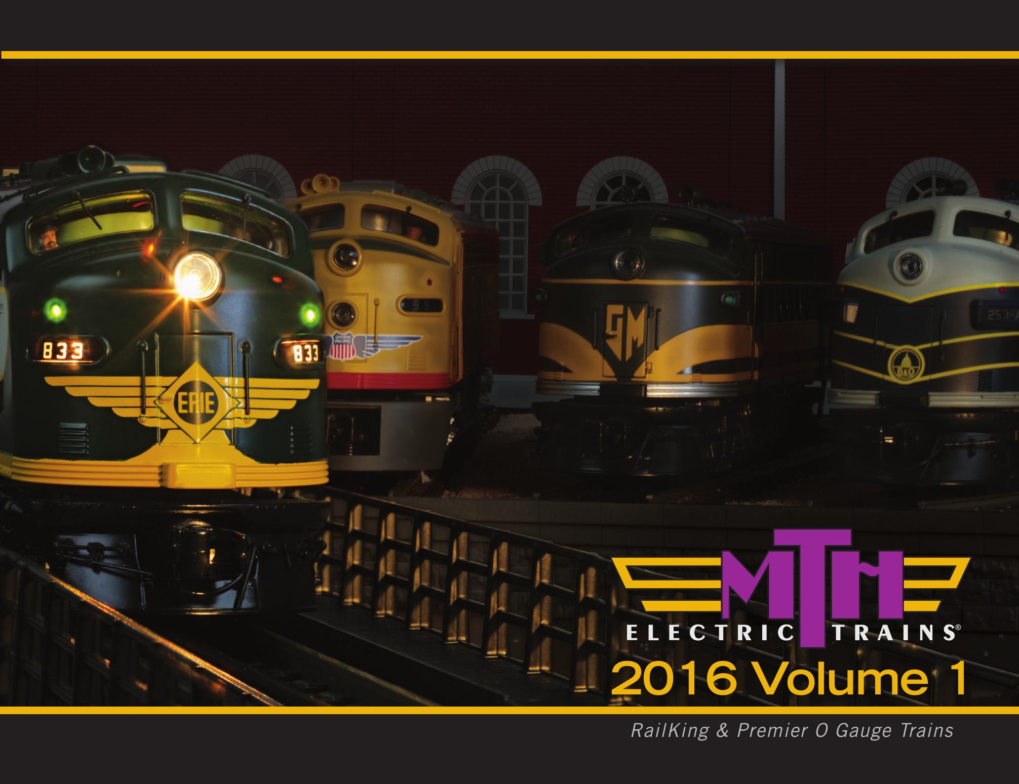 MTH Electric Trains BRAND NEW Year 2018 Vol 1 & 2 Catalogs Railking & Premier