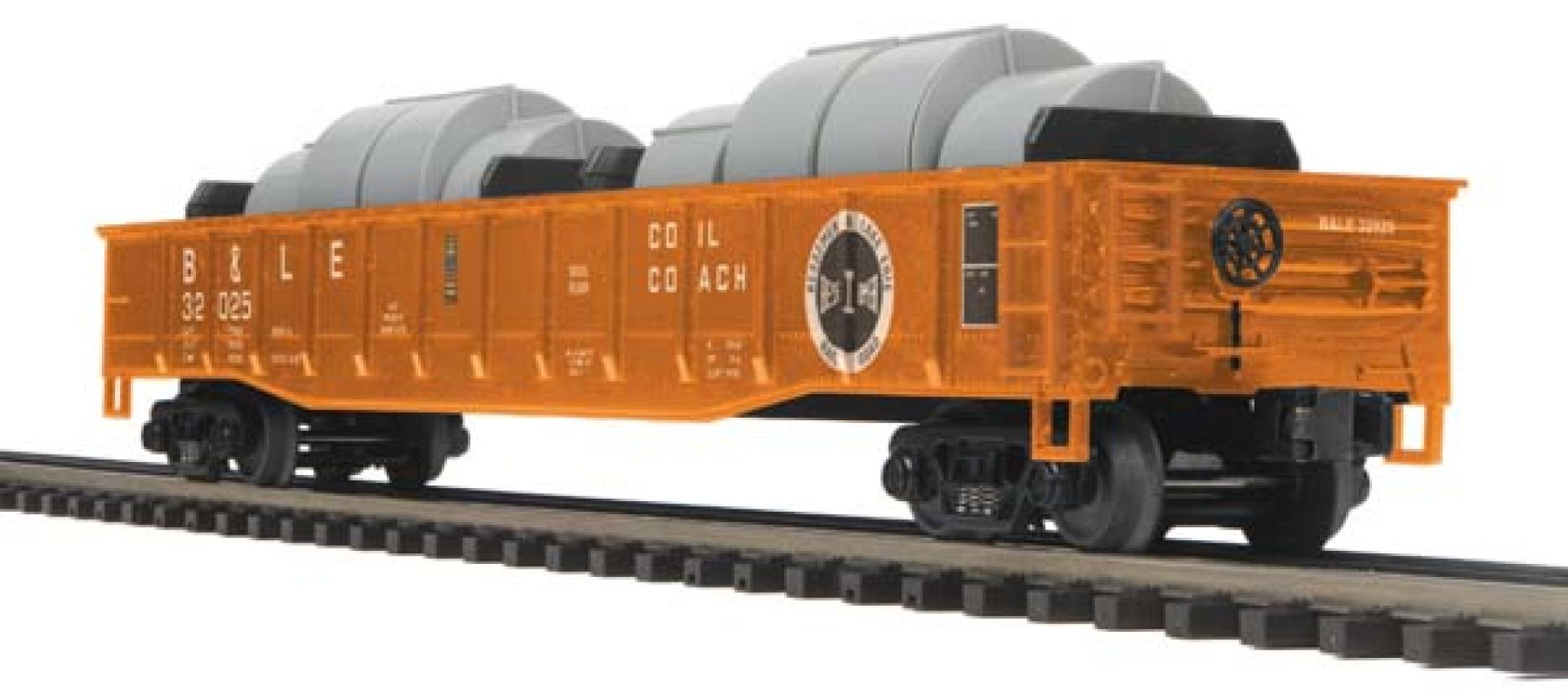 Bessemer & Lake Erie Gondola Car w/Coil Steel Load | MTH Trains